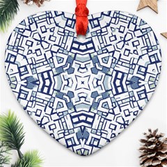 Blue-design Ornament (heart) by nateshop