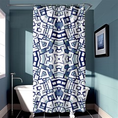 Blue-design Shower Curtain 36  X 72  (stall)  by nateshop