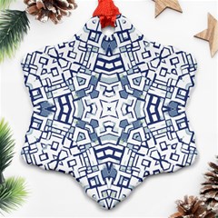 Blue-design Ornament (snowflake) by nateshop