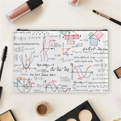 Math Formula Pattern Cosmetic Bag (large) by Sapixe