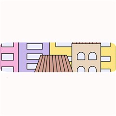 Houses City Architecture Building Large Bar Mats by Sapixe