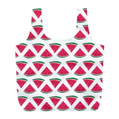 Illustration Watermelon Fruit-food Melon Full Print Recycle Bag (l) by Sapixe