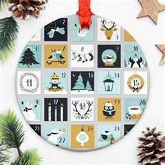 Advent Calendar Ornament (round) by Sapixe