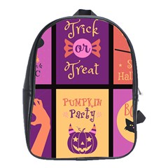 Halloween Cute Cartoon School Bag (xl) by Sapixe