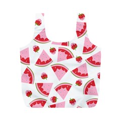 Pink Watermeloon Full Print Recycle Bag (m) by Sapixe