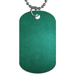 Background-green Dog Tag (One Side) Front