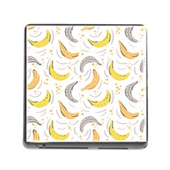 Seamless Stylish Pattern-with-fresh-yellow-bananas-background Memory Card Reader (square 5 Slot) by Wegoenart