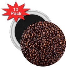 Coffee Beans Food Texture 2 25  Magnets (10 Pack)  by artworkshop