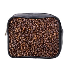 Coffee Beans Food Texture Mini Toiletries Bag (two Sides) by artworkshop