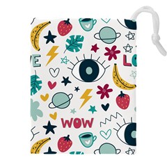 Wallpaper Background Cute Design Drawstring Pouch (5xl) by Amaryn4rt