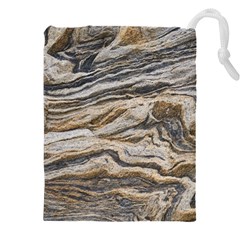 Texture Marble Abstract Pattern Drawstring Pouch (5xl) by Amaryn4rt