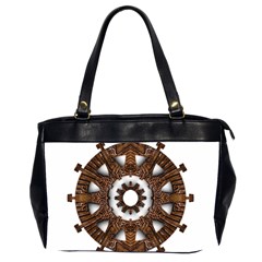 Gear Clockwork Decorative Fancy Oversize Office Handbag (2 Sides) by Wegoenart