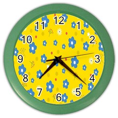  Flowers Spring Color Wall Clock by artworkshop