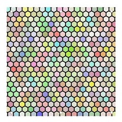 Honeycomb Art Pattern Design Background Banner And Sign 4  X 4  by Wegoenart