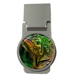 Chameleon Reptile Lizard Animal Money Clips (Round)  Front