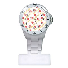 Line Patter Dots Dot Lines Decorative Plastic Nurses Watch by Wegoenart