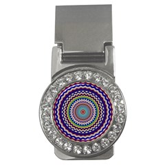 Illustration Kaleidoscope Geometric Circles Money Clips (cz)  by Wegoenart