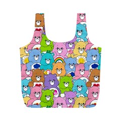 Care Bears Bear Background Cartoon Full Print Recycle Bag (m) by Sudhe