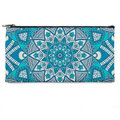 Mandala Blue Pencil Case by zappwaits