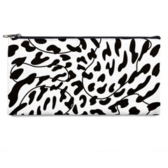 Leopard Print Black And White Pencil Case by ConteMonfrey