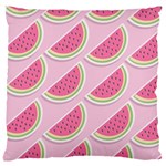 Pink Melon Wayermelon Pattern Food Fruit Melon Large Cushion Case (One Side) Front