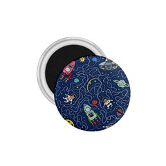 Illustration Cat Space Astronaut Rocket Maze 1 75  Magnets by Ravend