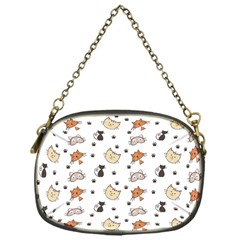 Cute Cat Kitten Animal Design Pattern Chain Purse (one Side) by danenraven