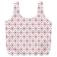 Christmas Pattern Red Stars Full Print Recycle Bag (xl) by artworkshop