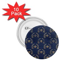 Blue Golden Bee 1 75  Buttons (10 Pack) by ConteMonfrey