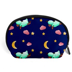 Sleepy Sheep Star And Moon Accessory Pouch (large) by danenraven