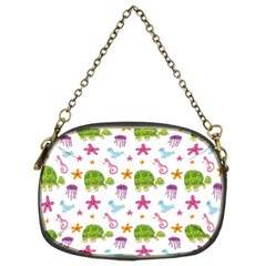 Turtle Animal Sea Life Chain Purse (two Sides) by danenraven