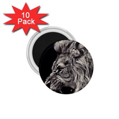 Angry Male Lion 1 75  Magnets (10 Pack)  by Jancukart