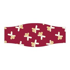 Gold Gingerbread Man Burgundy Stretchable Headband by TetiBright