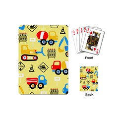 Seamless Pattern Vector Industrial Vehicle Cartoon Playing Cards Single Design (mini) by Jancukart