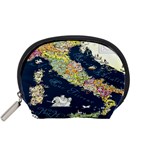 Map Italy Blue Accessory Pouch (Small) Front