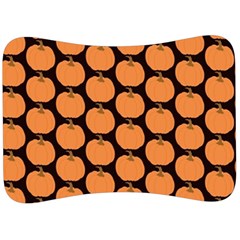 Black And Orange Pumpkin Velour Seat Head Rest Cushion by ConteMonfrey