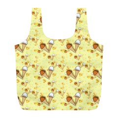 Ice Cream Cone Dessert Full Print Recycle Bag (l) by Wegoenart