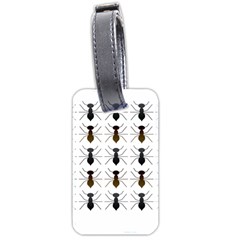 Ant Insect Pattern Cartoon Ants Luggage Tag (two Sides) by Ravend