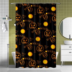 Halloween Background Pattern Shower Curtain 48  X 72  (small)  by Ravend