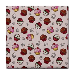 Cake Cupcake Sweet Dessert Food Tile Coaster by Ravend