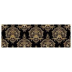 Black And Cream Ornament Damask Vintage Banner And Sign 9  X 3  by ConteMonfrey