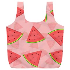 Background Watermelon Pattern Fruit Full Print Recycle Bag (xxxl) by Wegoenart