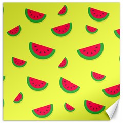 Watermelon Pattern Wallpaper Canvas 20  X 20  by Wegoenart