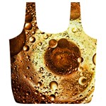 Olive Oil Bubbles Gold Oil Food Full Print Recycle Bag (XXL) Back