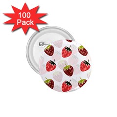 Strawberry Pattern Background 1 75  Buttons (100 Pack)  by Wegoenart