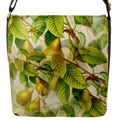 Pear Fruit Tree Organic Pattern Flap Closure Messenger Bag (s) by Wegoenart