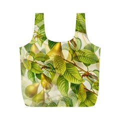 Pear Fruit Tree Organic Pattern Full Print Recycle Bag (m) by Wegoenart