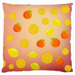 Fruits-gradient,orange Large Cushion Case (one Side) by nateshop