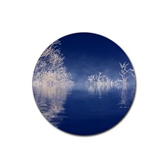 Fantasy Landscape Fantasy Rubber Round Coaster (4 Pack) by Wegoenart