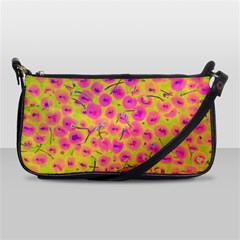 Cherries Fruit Food Neon Texture Fluorescent Shoulder Clutch Bag by Wegoenart